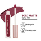 Swiss Beauty Matte Hour Waterproof Liquid Lipstick, Up To 10-Hour - 14 Mulled Merlot - Distacart