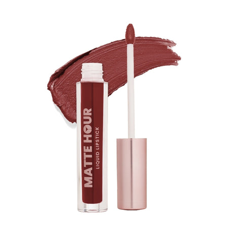 Swiss Beauty Matte Hour Waterproof Liquid Lipstick, Up To 10-Hour - 15 Royal Manhattan