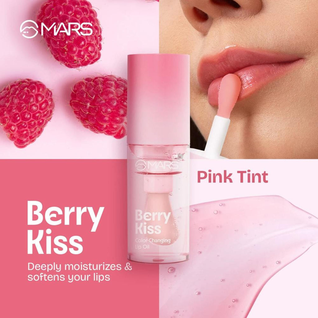 MARS Cosmetics Color Changing Protector Lip Oil - Lo-01-Berry Kiss - Distacart