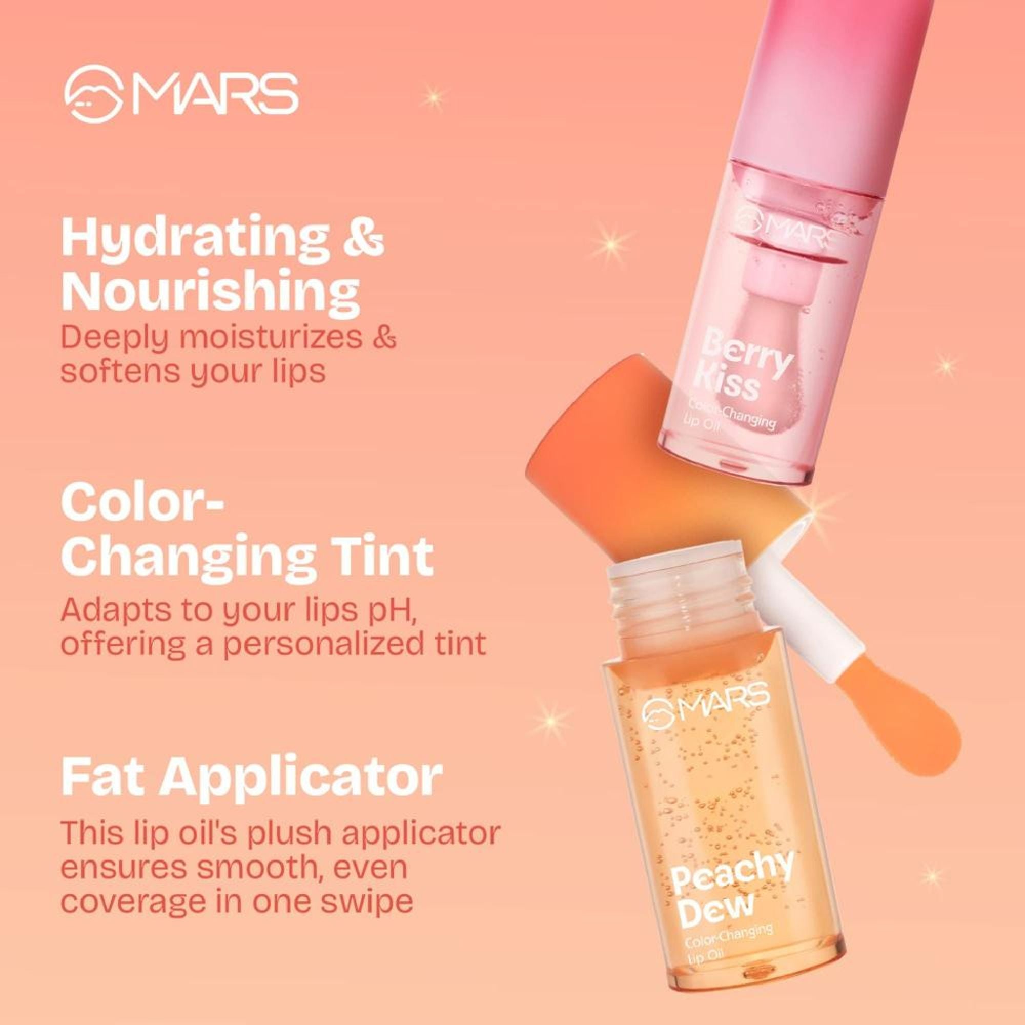 MARS Cosmetics Color Changing Protector Lip Oil - Lo-01-Berry Kiss - Distacart