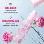 Nykaa Skin Rose Water Toner Mist with Hyaluronic Acid for Intense Hydration & Skin Barrier Repair - Rose Water and Hyaluronic Acid