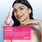 Nykaa Skin Rose Water Toner Mist with Hyaluronic Acid for Intense Hydration & Skin Barrier Repair - Rose Water and Hyaluronic Acid