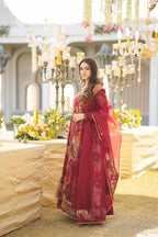 Yash Enterprise Multicolor Georgette Salwar Suit Floral Printed And Sequin Embroidery - Distacart