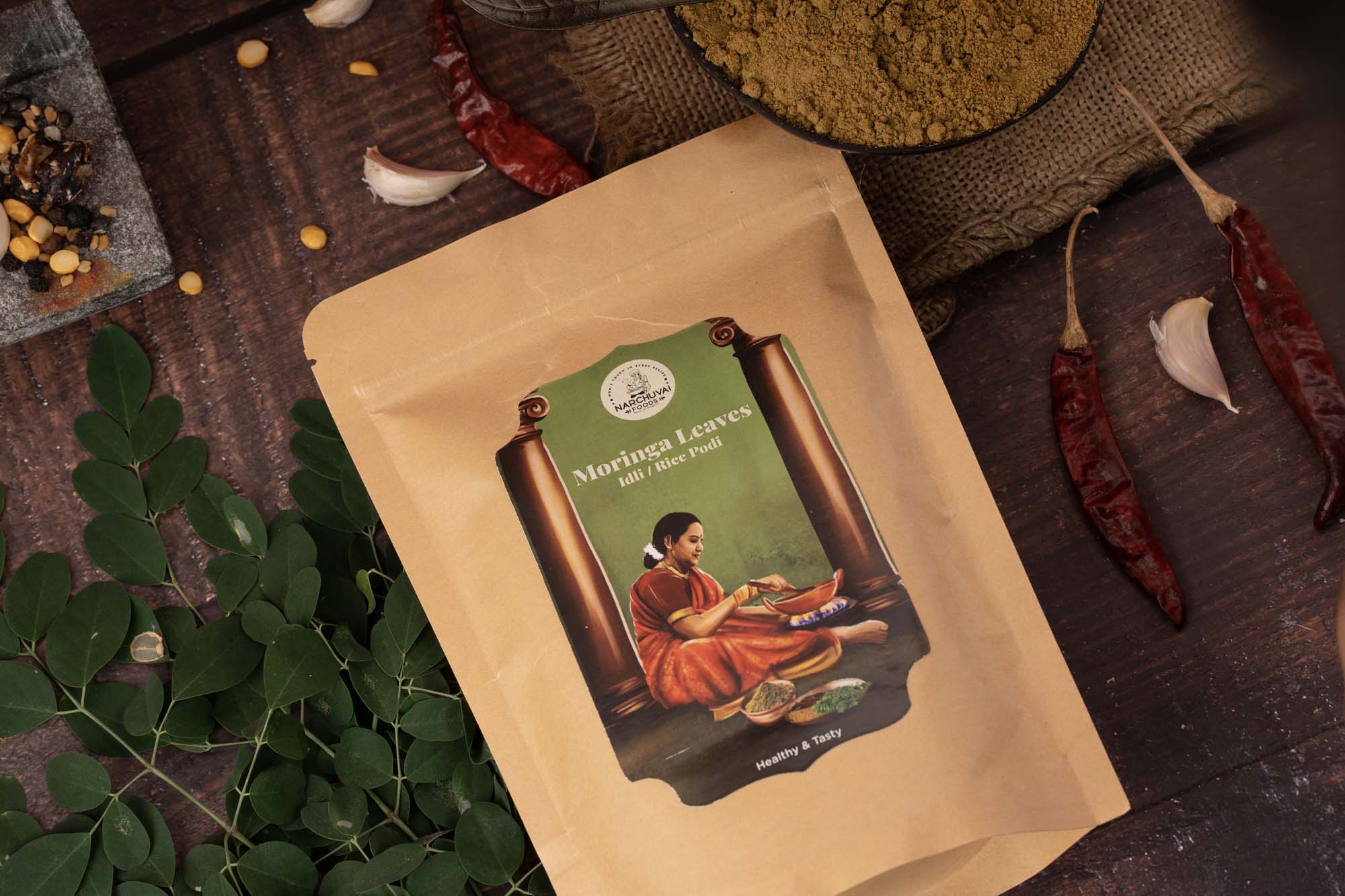Narchuvai Foods Moringa Leaves Idly Podi - Distacart