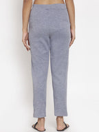 TAG 7 Women Grey Woolen Ankle-Length Leggings Pants