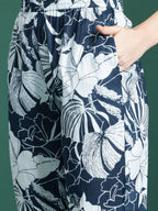 Indo Era Floral Printed Pure Cotton Kurta with Trousers - Distacart