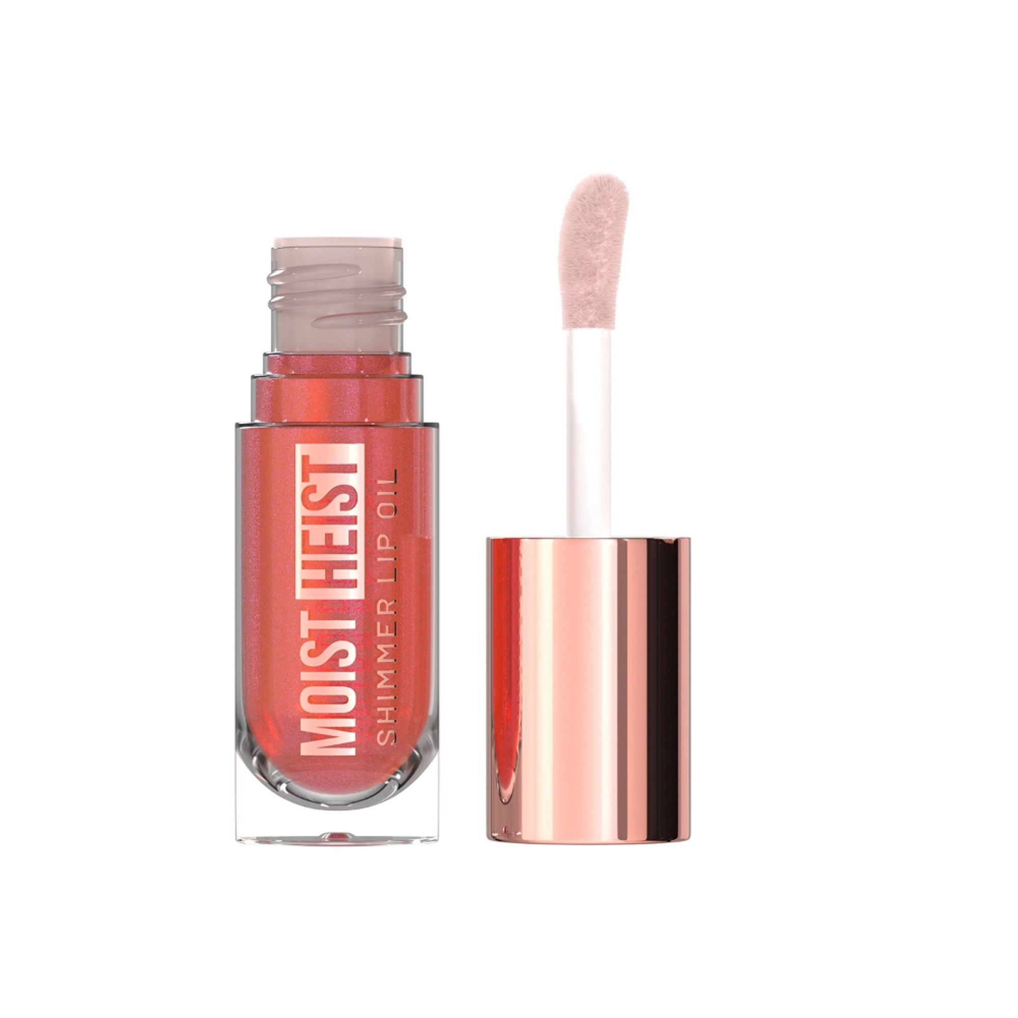 Swiss Beauty Moist Heist Shimmer Lip Oil Luminous Shine , Hydrating & Lightweight - 3 Orange Alert - Distacart