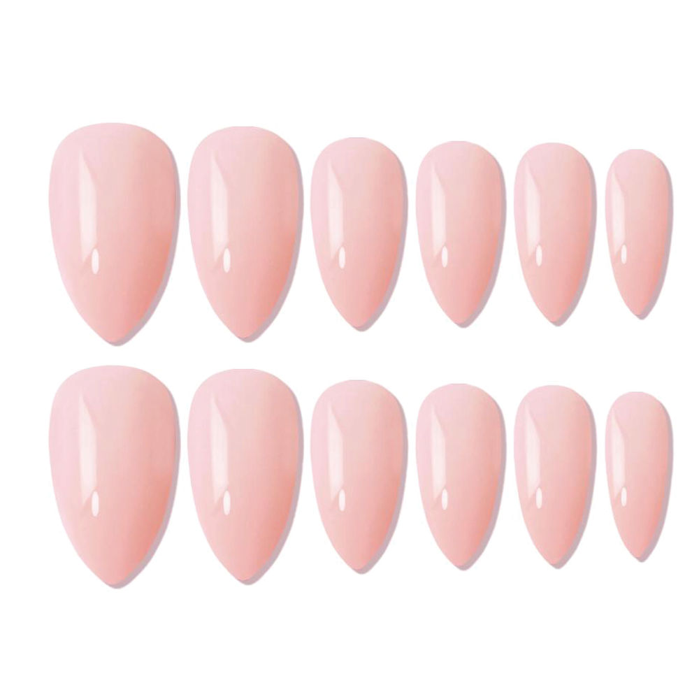 shills professional reusable press on nails almond spn631