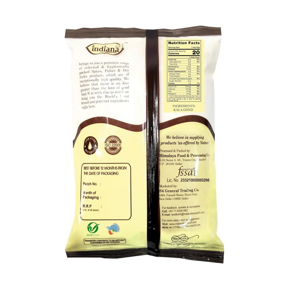 Indiana as offered by nature - Kala gond - Gond Siyah - Black Gum