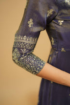 Yash Enterprise Light Purple Cosmo Silk Embroidery Suit Set - Distacart