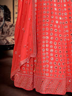 Myra Neon Art Silk Heavy Embroidered Designer Lehenga