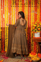Yash Enterprise Night Star Embroidered Georgette Suit Set - Distacart