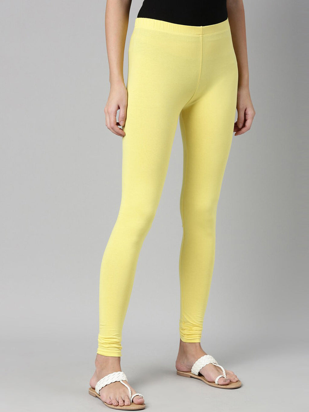 Souchii Slim Fit Churidar-Length Leggings - Distacart