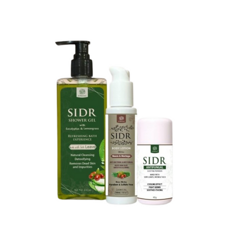 Al Masnoon Sidr Shower Gel, Sidr Body Lotion & Sidr Dusting Powder