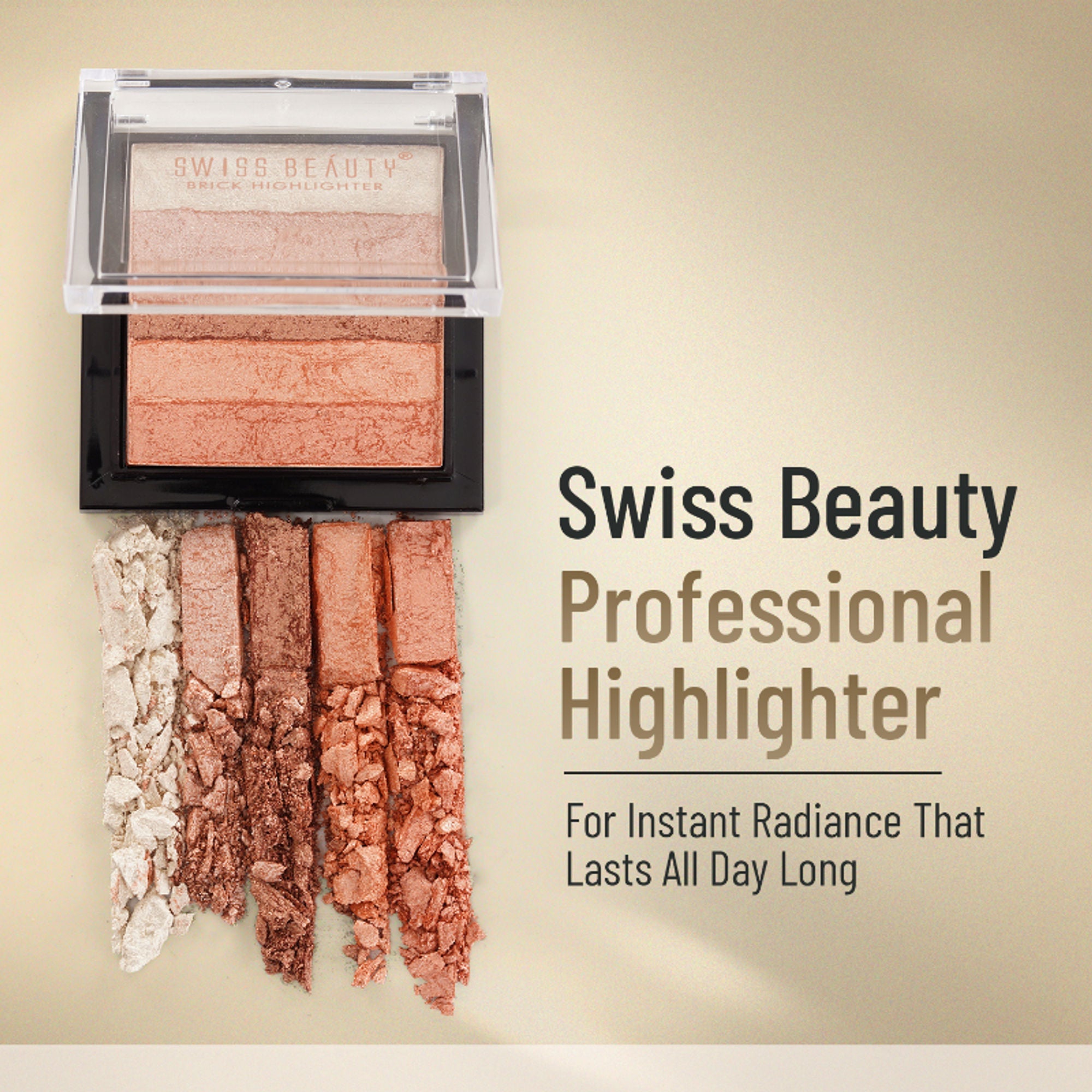 Swiss Beauty Brick Highlighter - 03 - Distacart