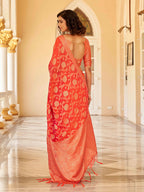 Tikhi Imli Ethnic Motifs Zari Art Silk Saree
