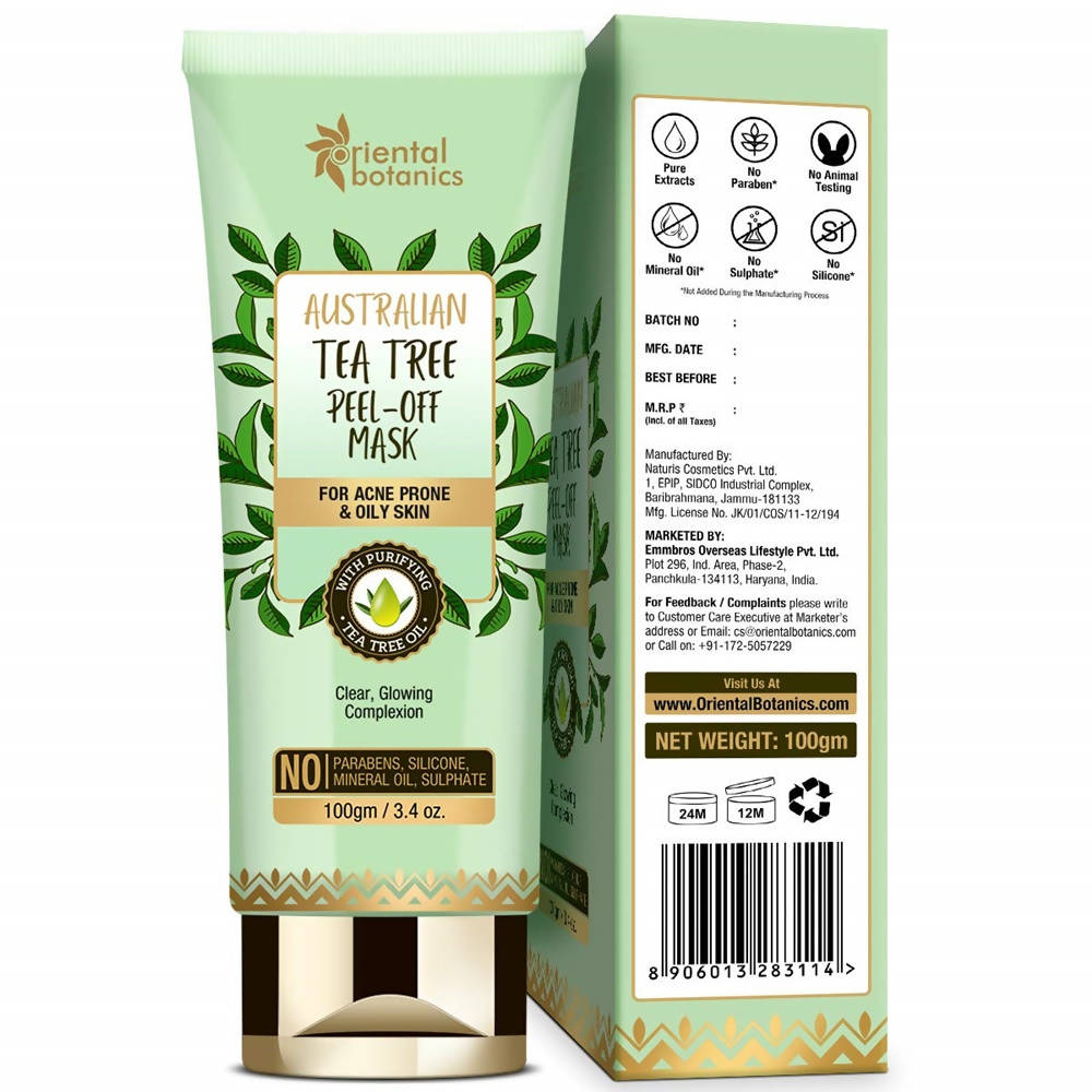 Oriental Botanics Australian Tea Tree Anti Acne Peel-Off Mask