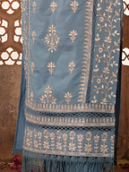 Embroidered & Lace Detailed Kurta With Pant & Embroidered Dupatta Luxury, Multicolor - Hiral Fashion - Distacart
