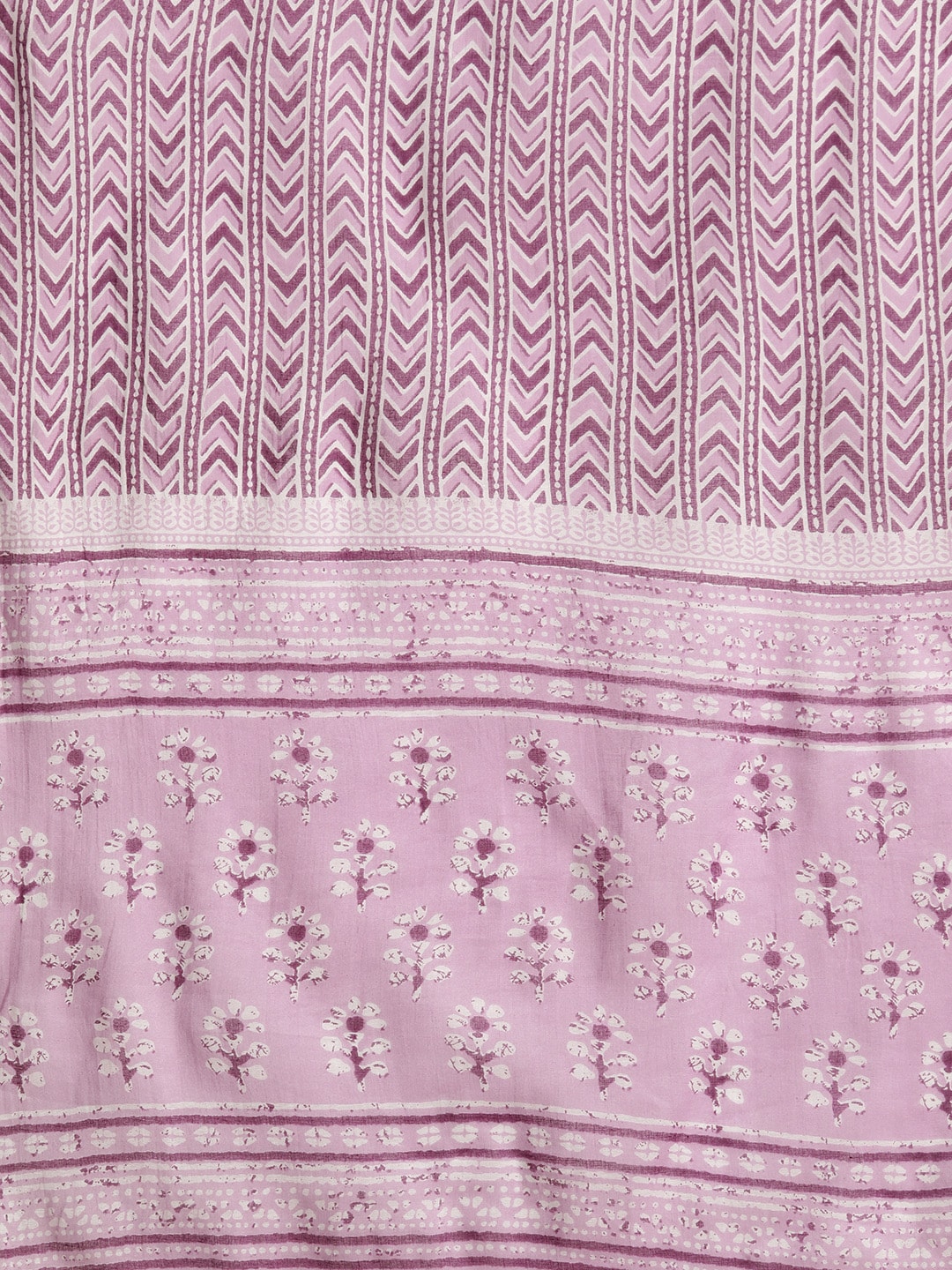 HERE&NOW Women Floral Printed Regular Pure Cotton Kurta with Palazzos & Dupatta
