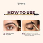 MARS Cosmetics Artist'S Arsenal Professional Angled Brush With Spoolie - Distacart