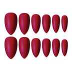 shills professional reusable press on nails sharp almond spn680