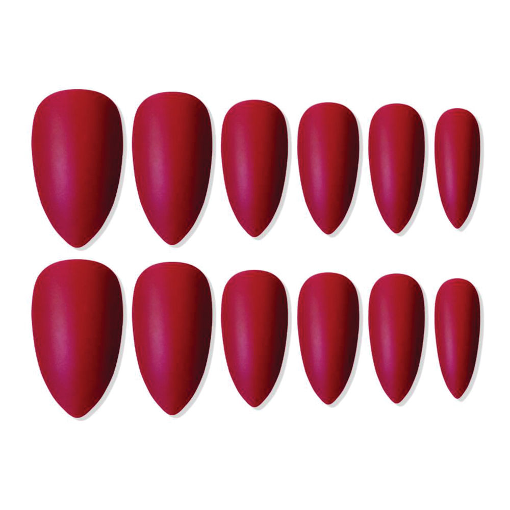 shills professional reusable press on nails sharp almond spn680