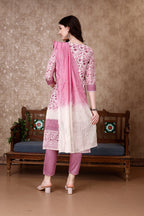 Hand Embroidered & Floral Printed Kurta With Pant & Dupatta Luxury, Multicolor - Hiral Fashion - Distacart