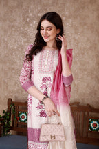 Hand Embroidered & Floral Printed Kurta With Pant & Dupatta Luxury, Multicolor - Hiral Fashion - Distacart