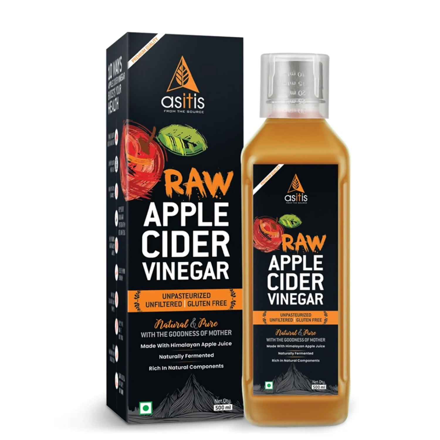 AS-IT-IS Nutrition Raw Apple Cider Vinegar with Mother