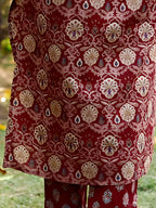 Hand Embroidered & Floral Printed Lace Detailed Kurta With Printed Pant & Dupatta Premium Luxury, Multicolor - Hiral Fashion