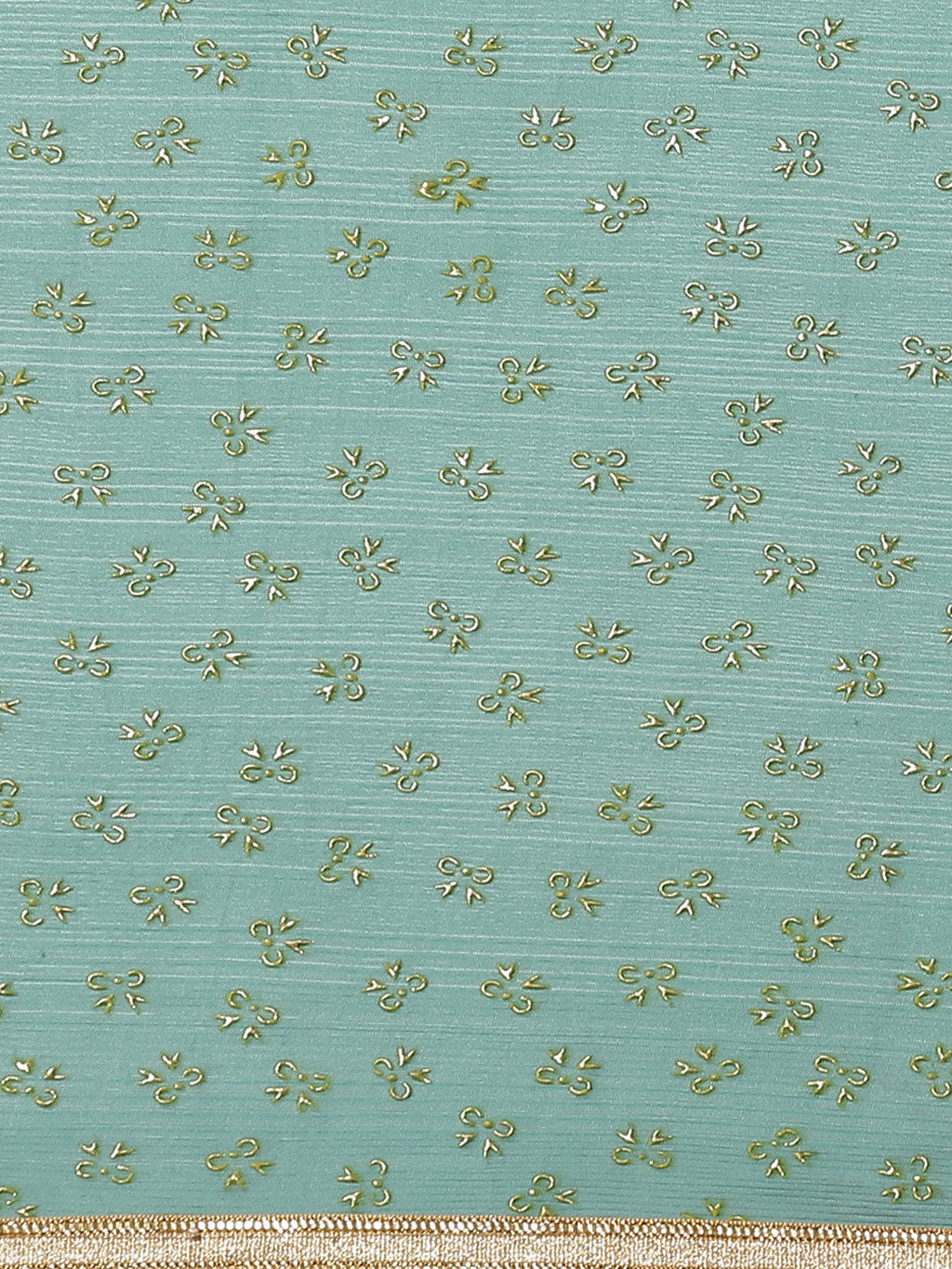 Saree Mall Blue & Golden Quirky Print Saree - Distacart