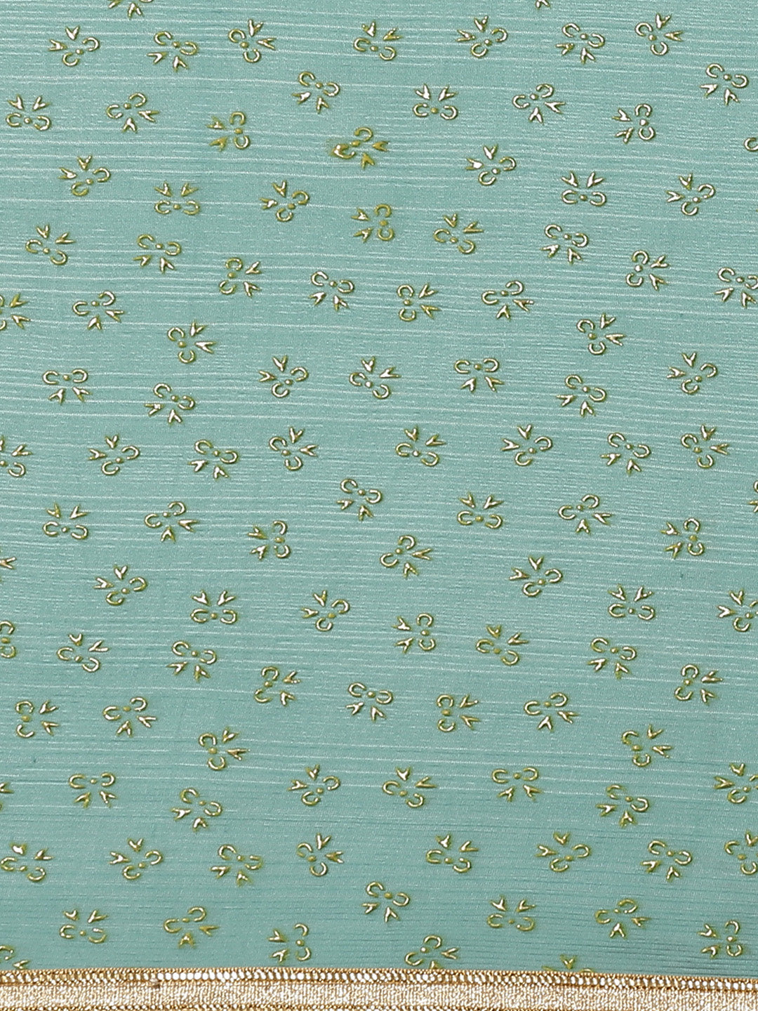 Saree Mall Blue & Golden Quirky Print Saree - Distacart