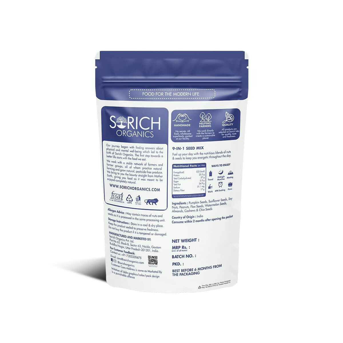 Sorich Organics 9 in 1 Seed Mix - Distacart