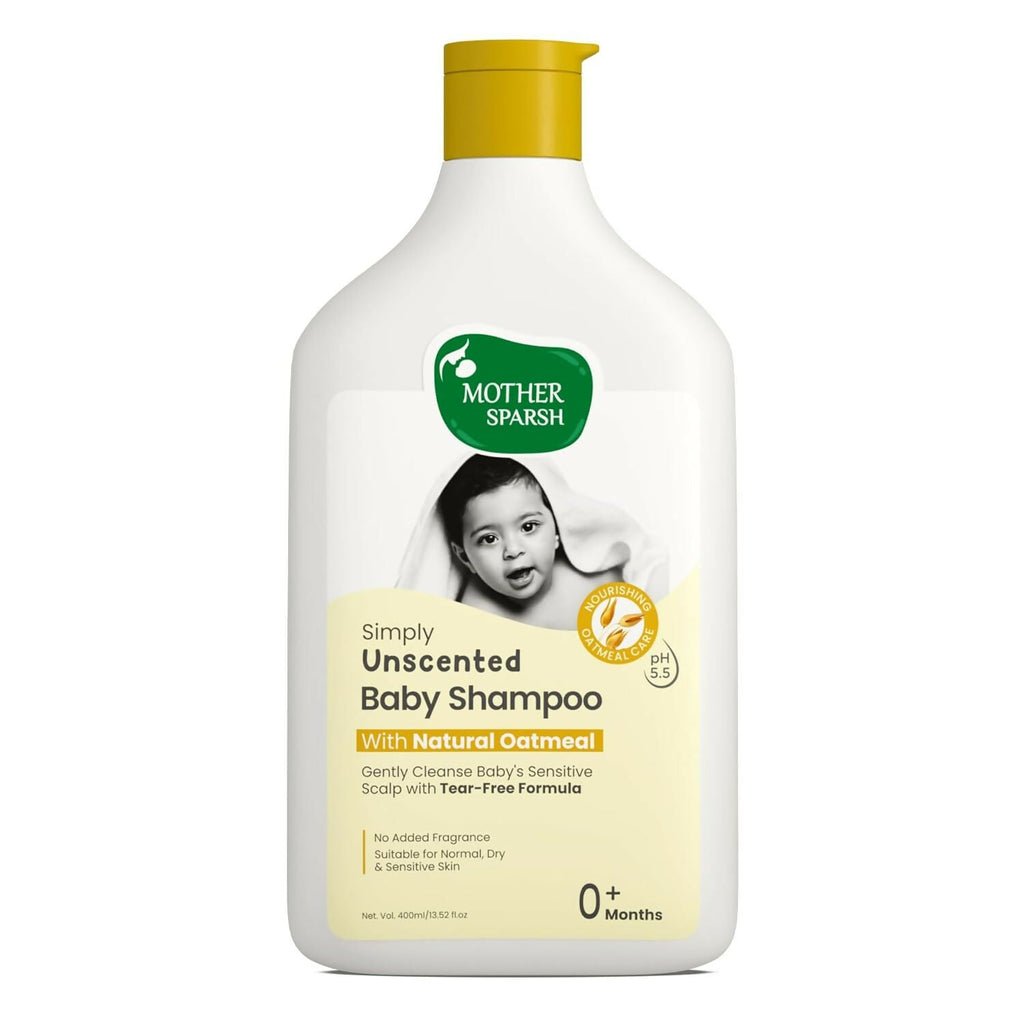 Mother Sparsh Simply Unscented Baby Shampoo With Natural Oatmeal, for New Born Sensitive Skin