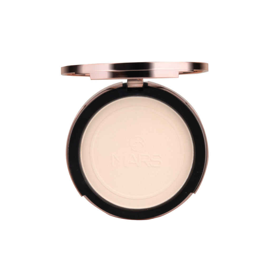 MARS Cosmetics Matte On Compact Powder with Applicator Puff - 01 Light - Distacart