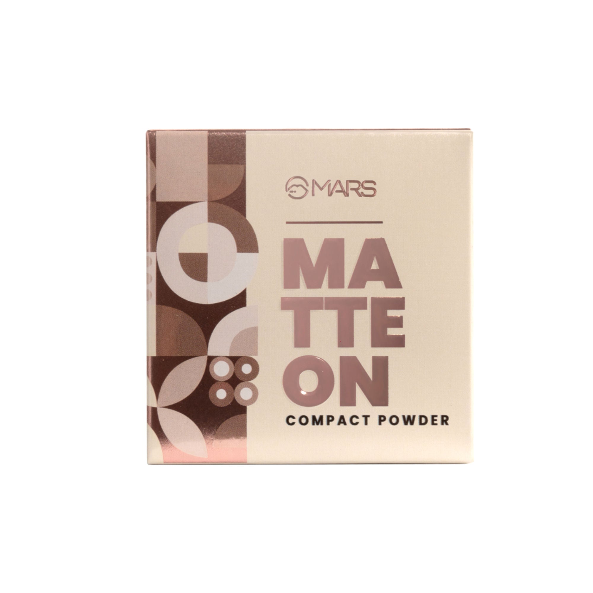 MARS Cosmetics Matte On Compact Powder with Applicator Puff - 06 Tan - Distacart