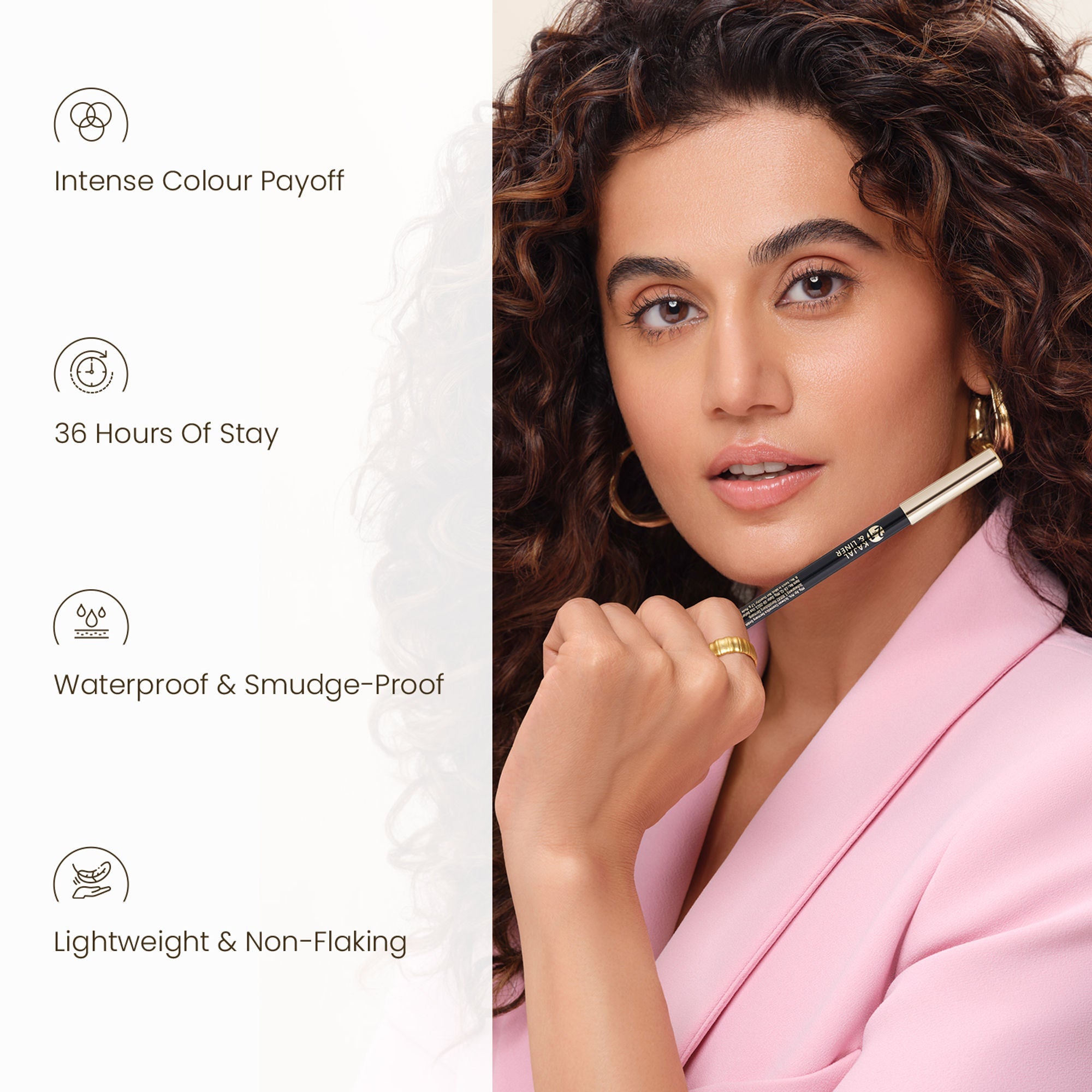Swiss Beauty Bold & Black Kajal with Sharpener - Distacart