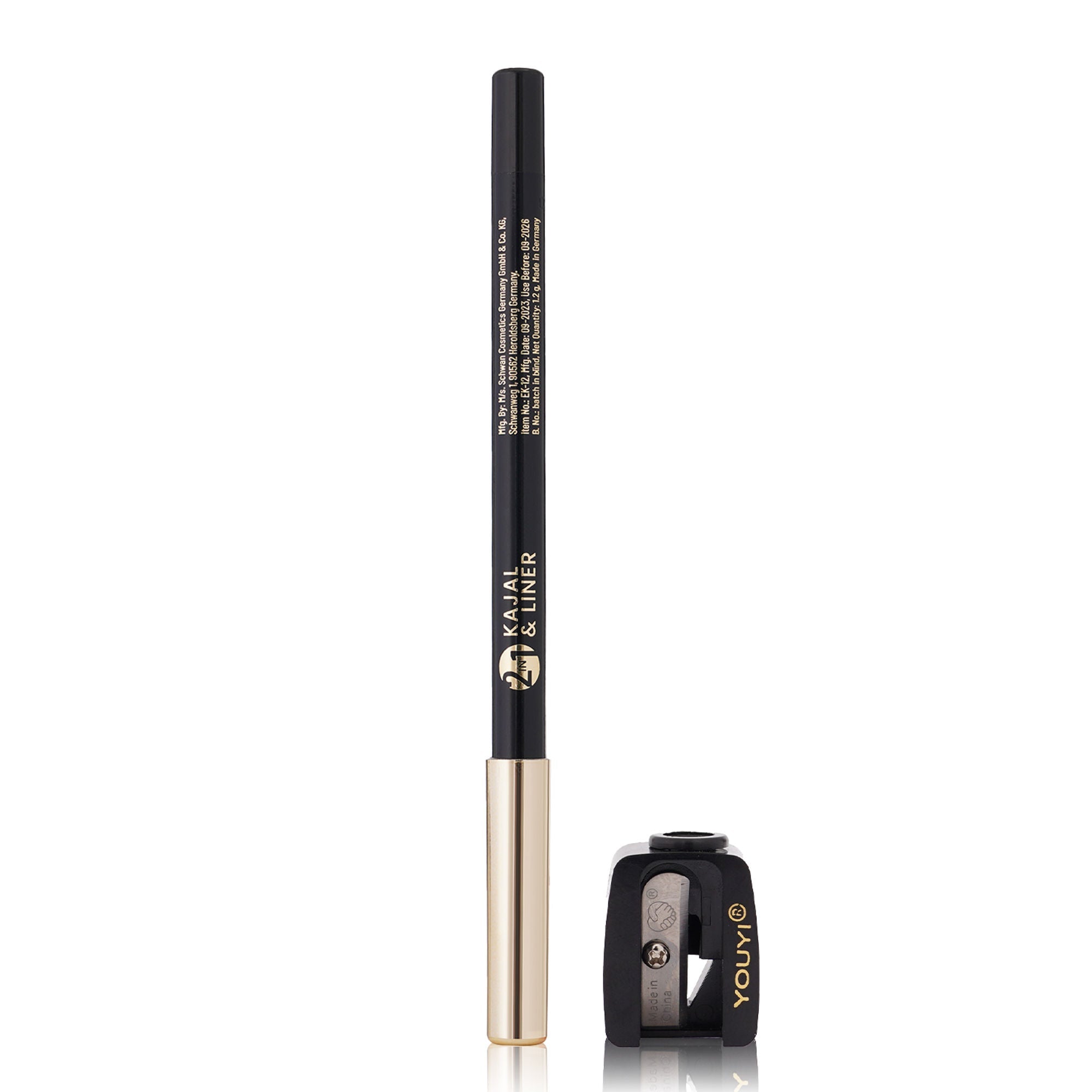 Swiss Beauty Bold & Black Kajal with Sharpener - Distacart