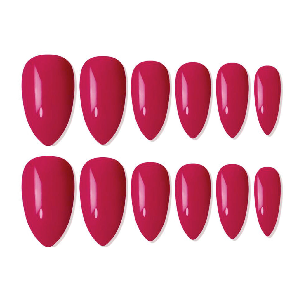 shills professional reusable press on nails almond spn634