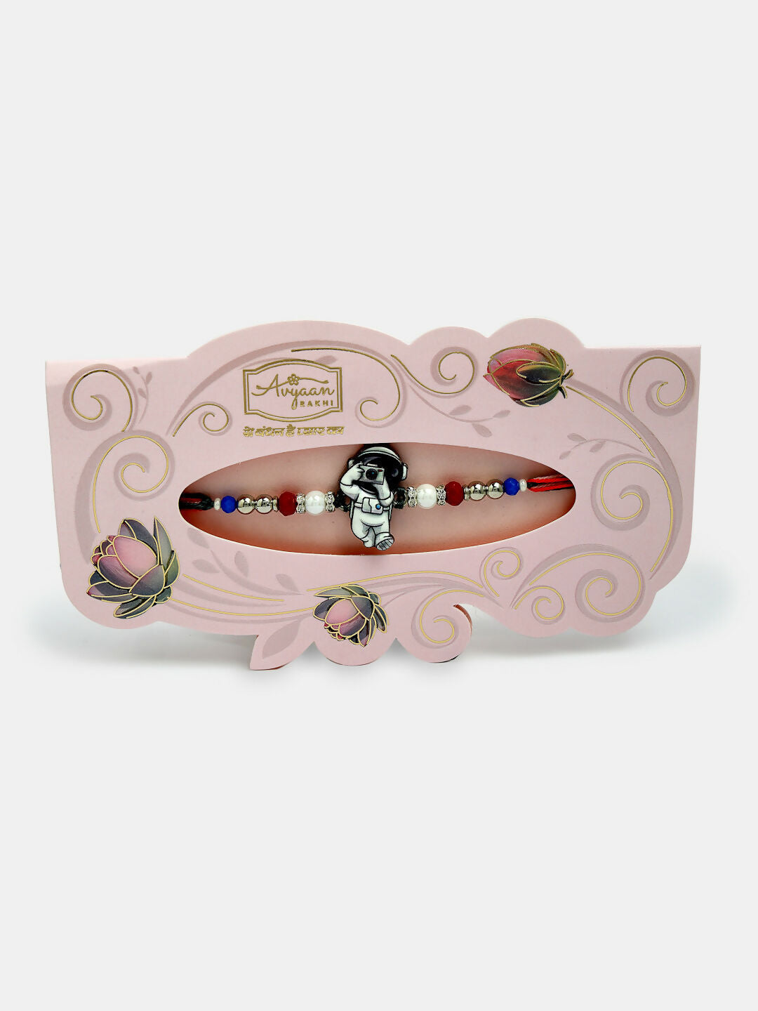 NVR Kids Set of 4 Multicolor Evil Eye & Artificial stone and beads Rakhi With Roli Chawal - Distacart