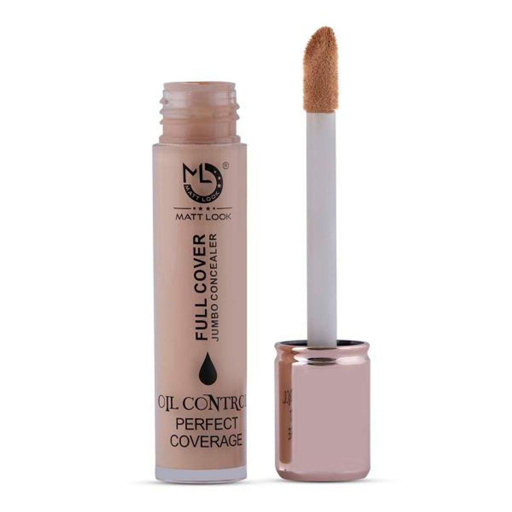 Matt Look Full Cover Jumbo Oil Control Perfect Coverage Concealer - Natural - Distacart