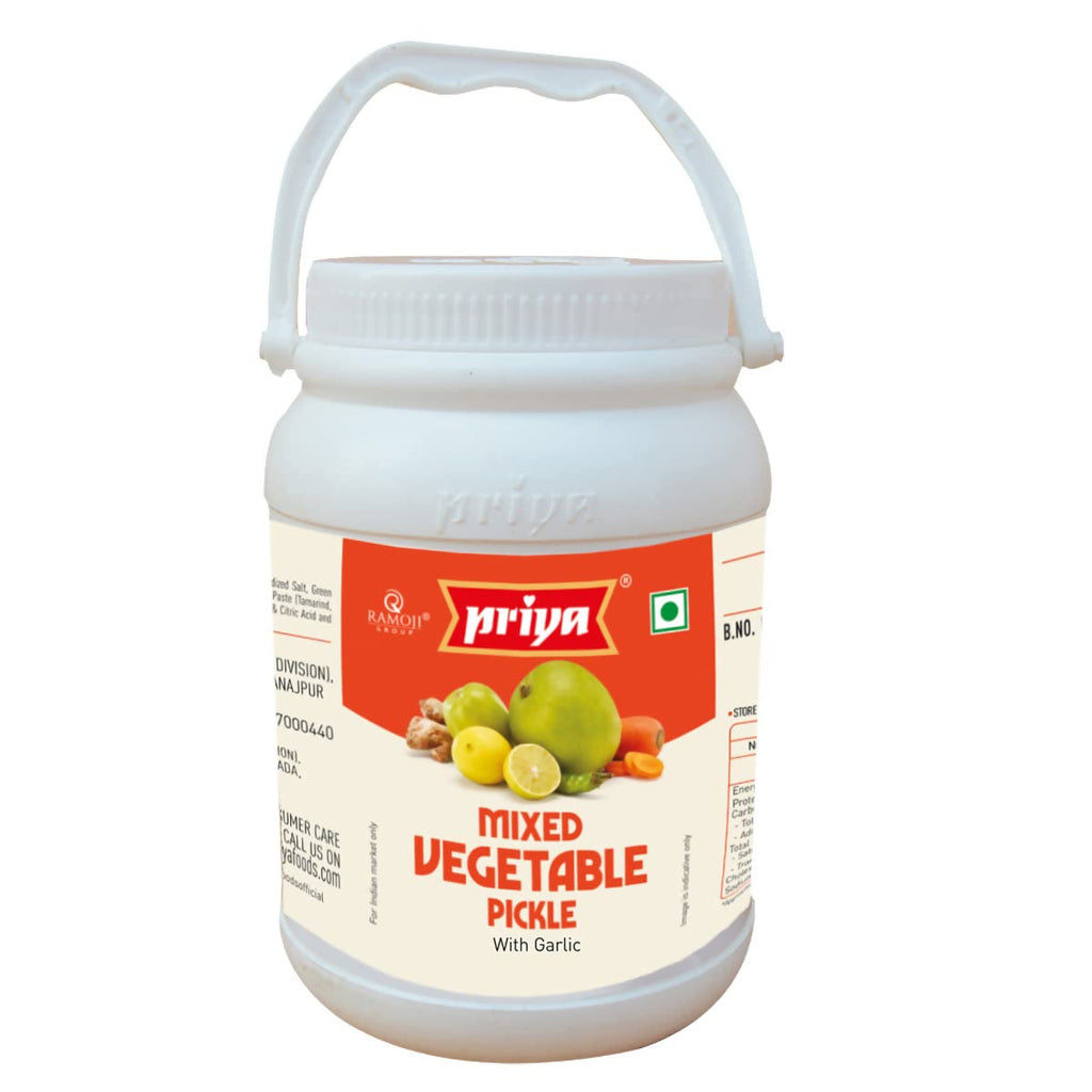 Priya Mixed Vegetable Pickle With Garlic - Distacart