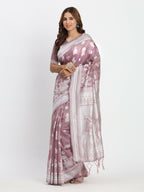 Shree Shyam Fashion Linen Cotton Sea Green Saree - Distacart