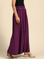 TAG 7 Women Flared Ethnic Palazzos