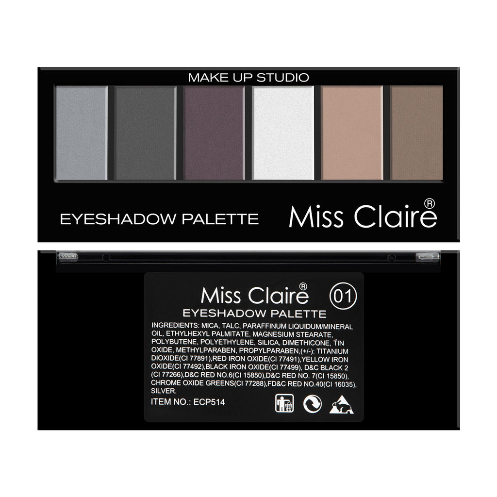 Miss Claire Makeup Studio Smokey Eyeshadow Palette - 1 - Distacart