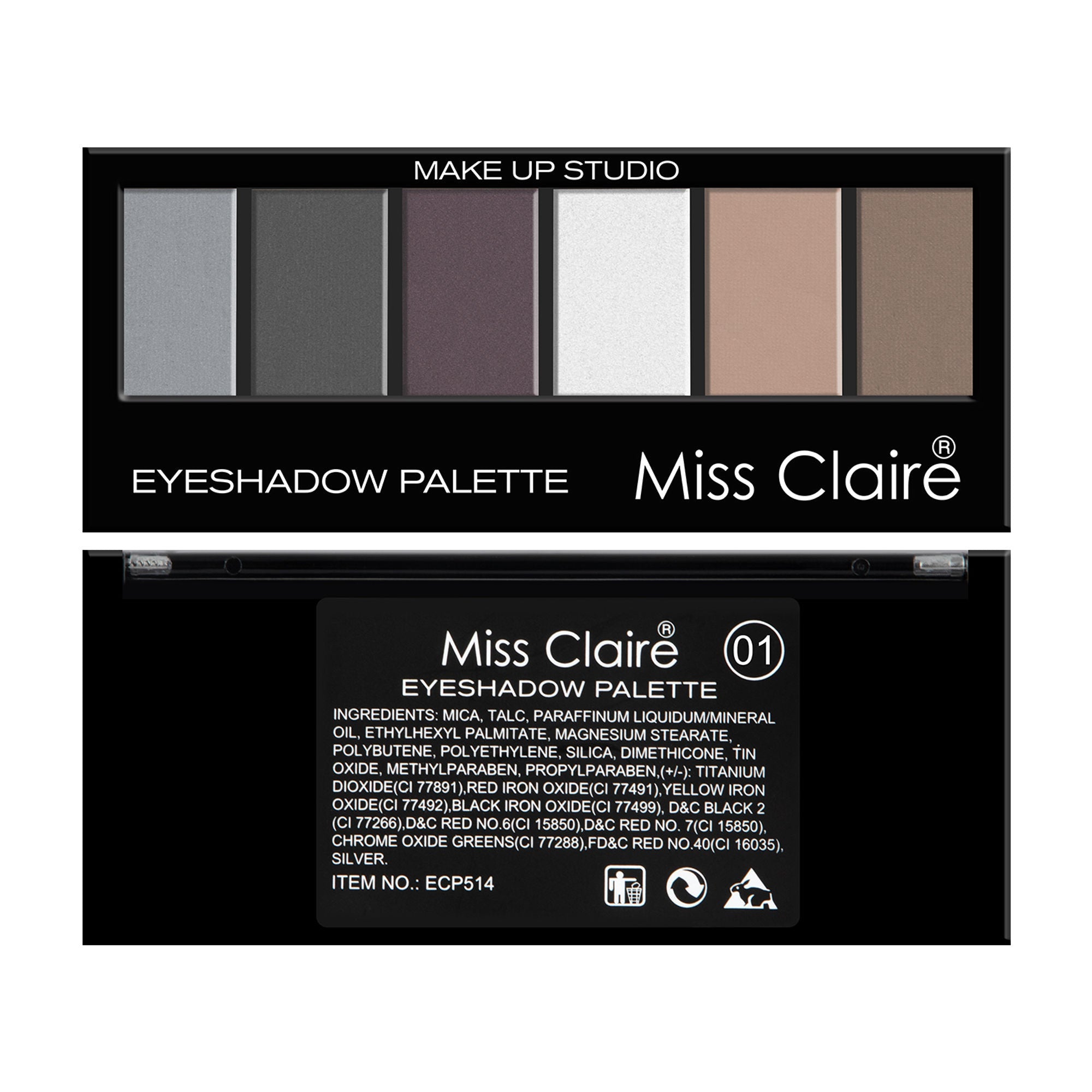 Miss Claire Makeup Studio Smokey Eyeshadow Palette - 1 - Distacart