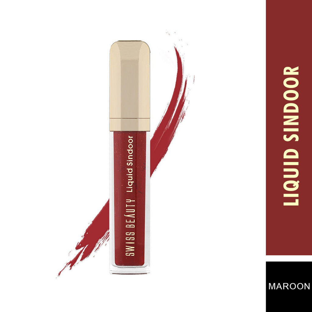 Swiss Beauty Waterproof Bridal Glam Liquid Sindoor - Maroon