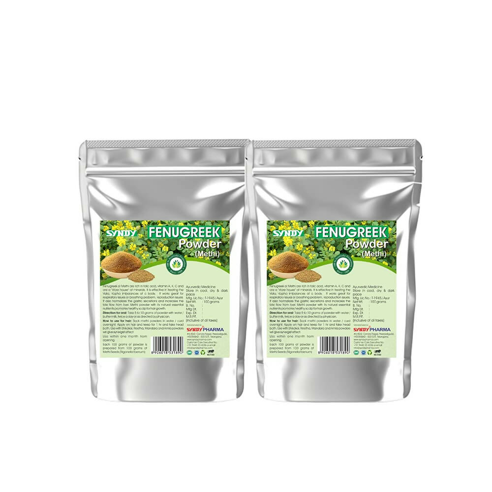 Syndy Pharma Fenugreek Powder (Methi) for Hair & Skin