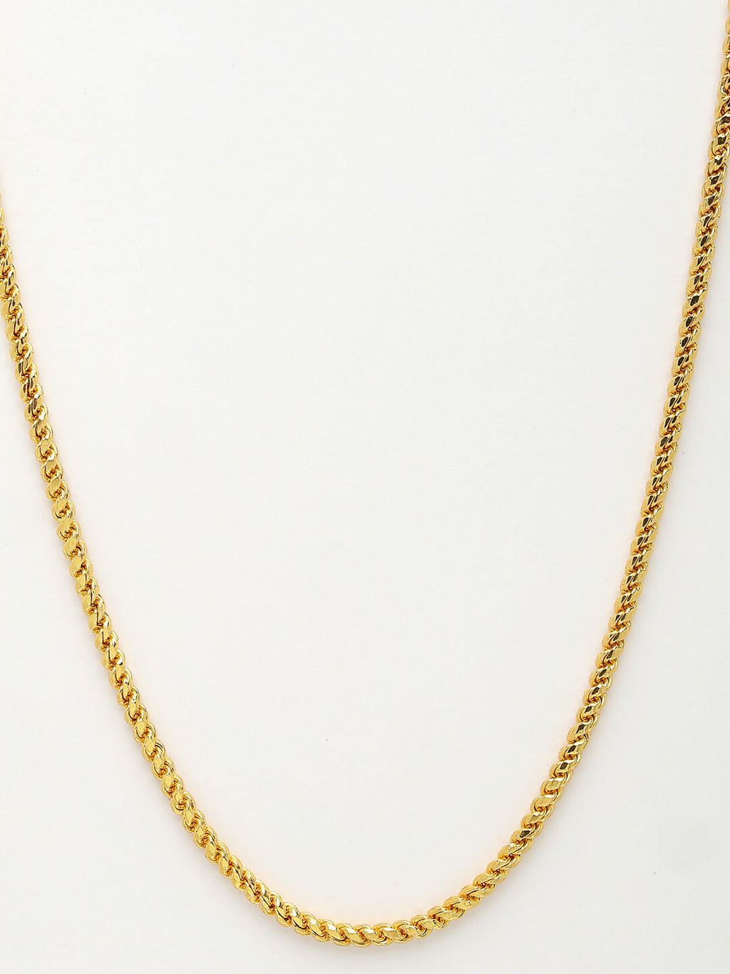NVR Men's Gold-Polished Stainless Steel Chain