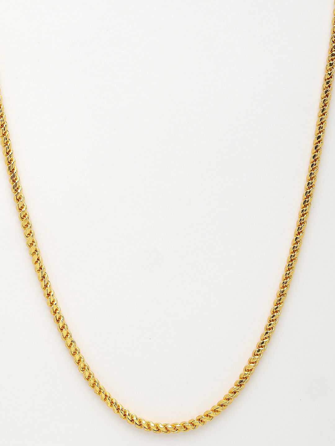 NVR Men's Gold-Polished Stainless Steel Chain